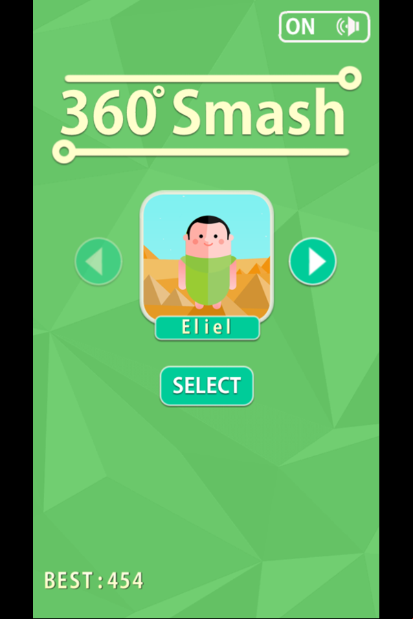 360 Smash Welcome Screen Screenshot.
