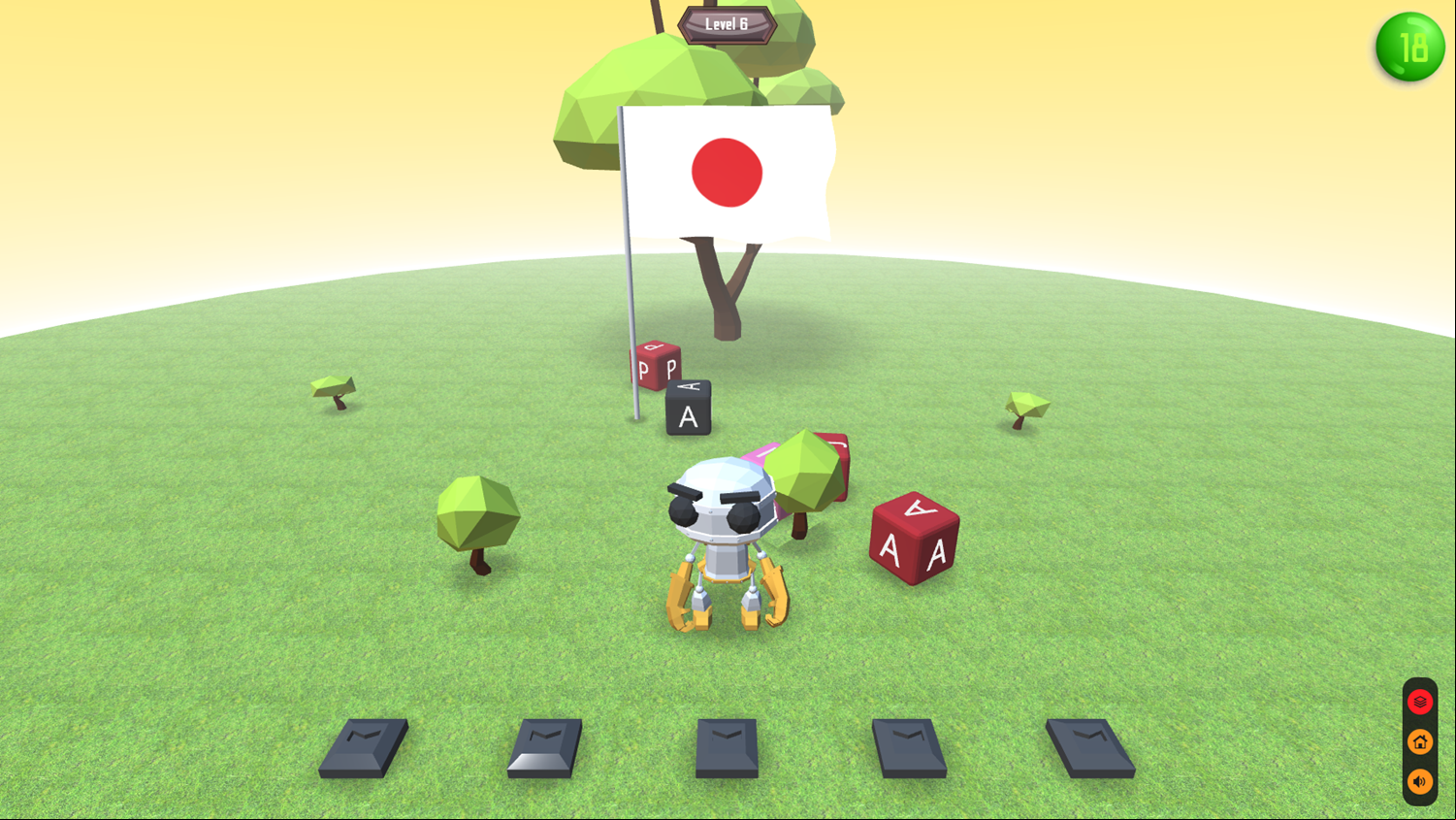 3D Country Words Game Next Level Screenshot.