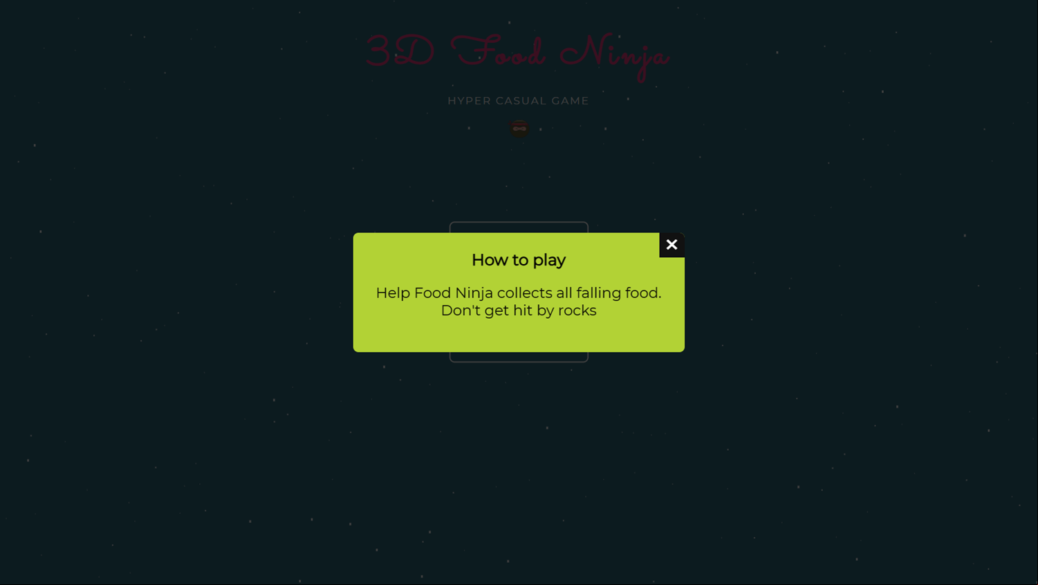 3D Food Ninja Game How To Play Screenshot.