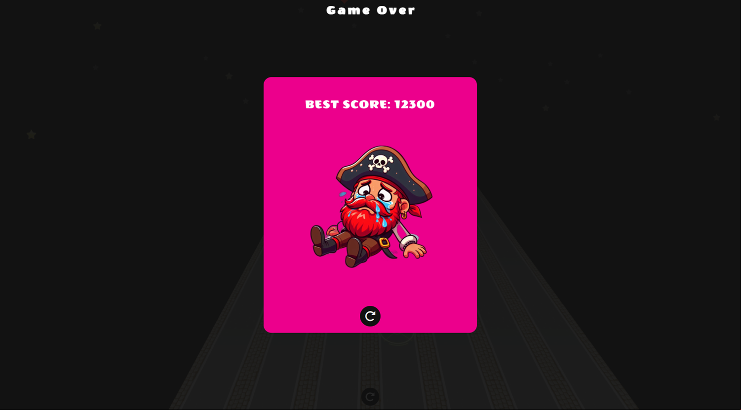 3D Pirate Game Score Screenshot.