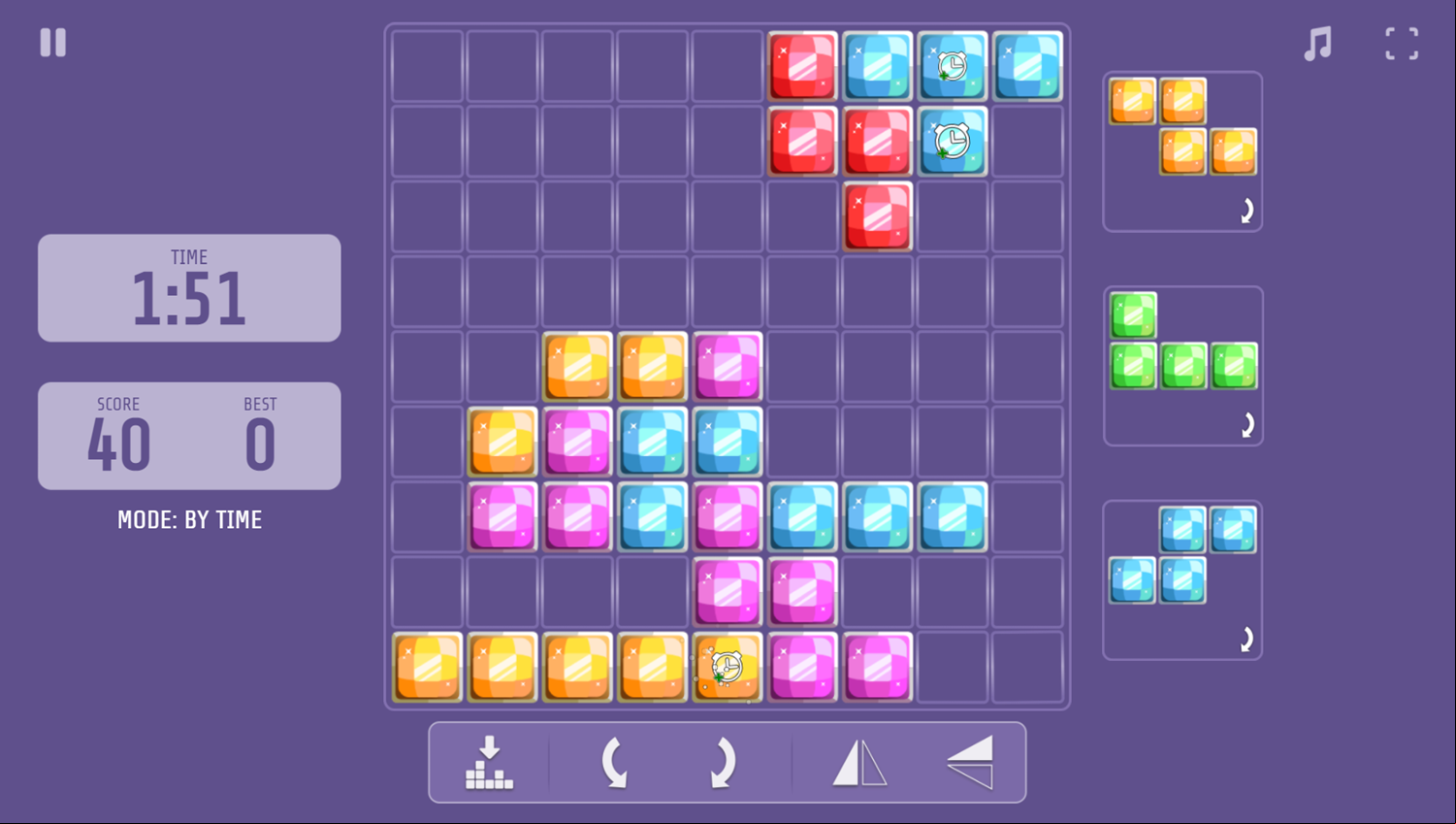 9x9 Rotate and Flip Game Progress Screenshot.