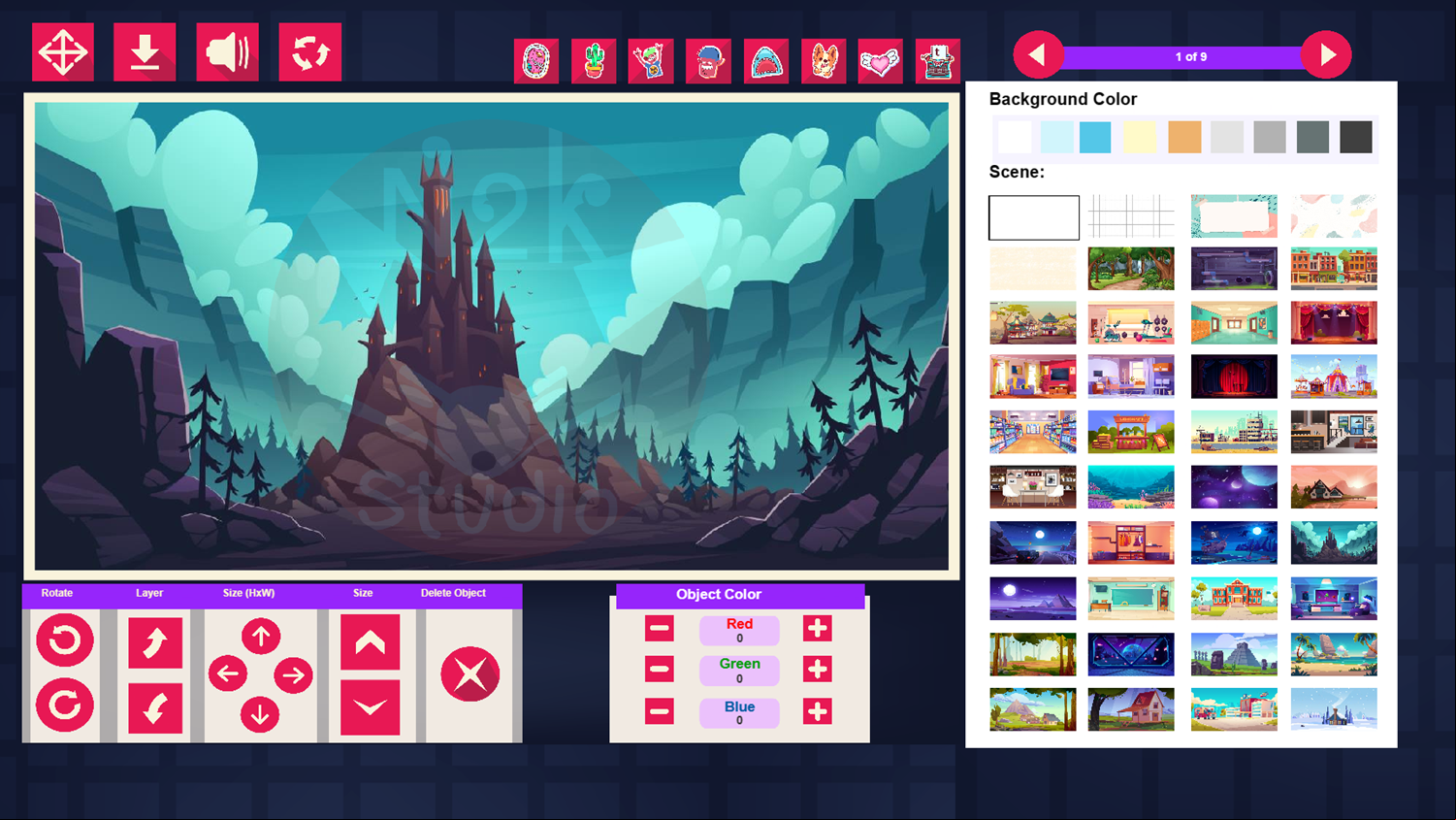ImagineBox Game Design Start Screenshot.