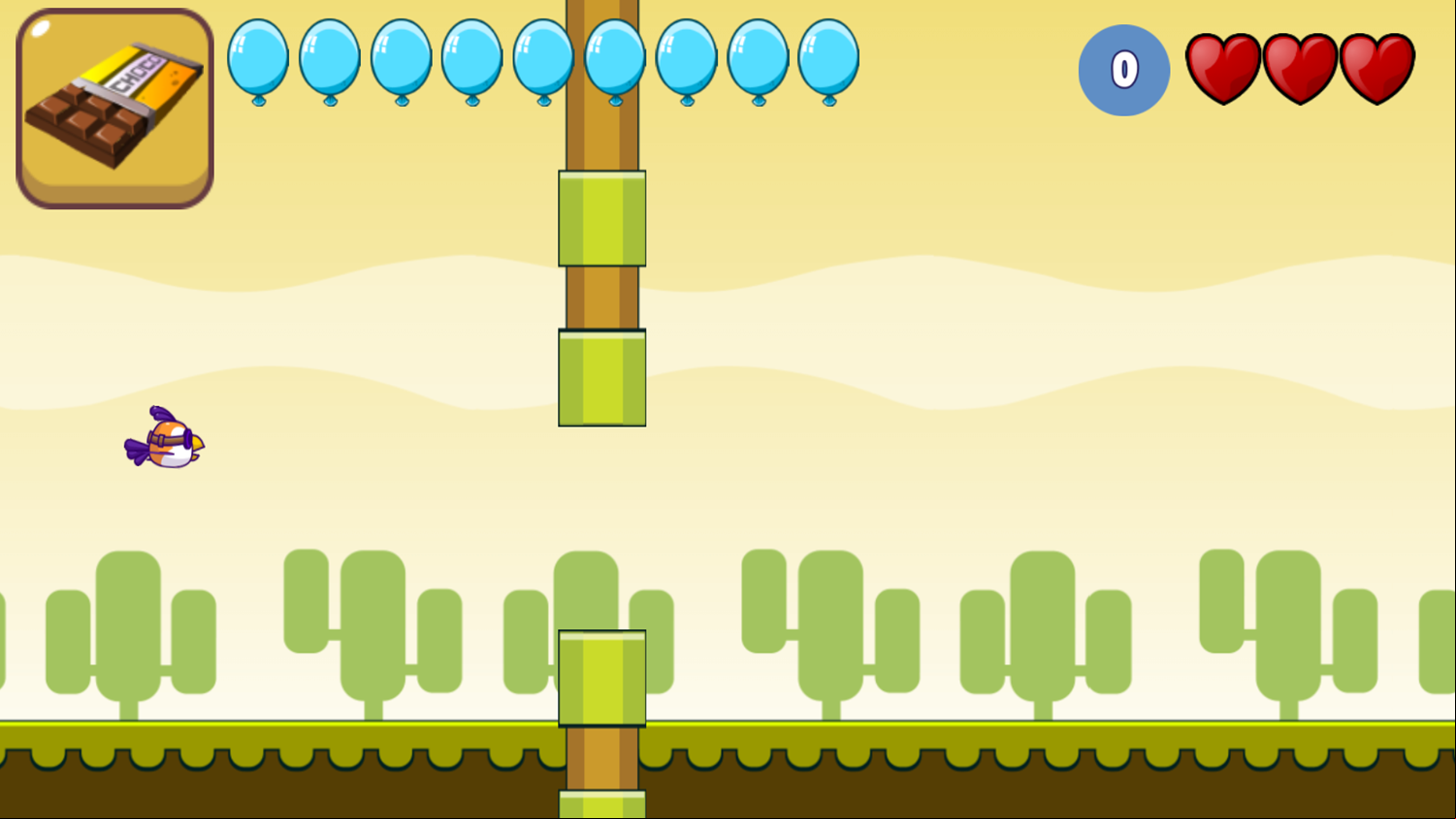 ABC Tap Tap Bird Game Start Screenshot.