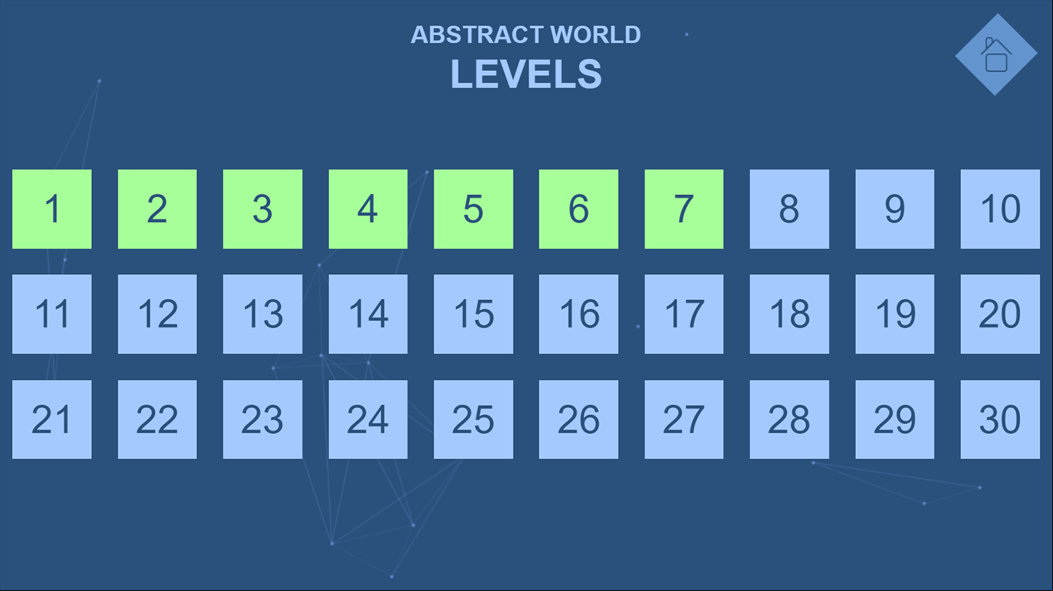 Abstract World Level Select Screenshot.