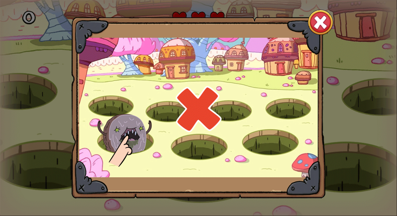Adventure Time Elemental Game Candy Smash Instructions Screenshot.