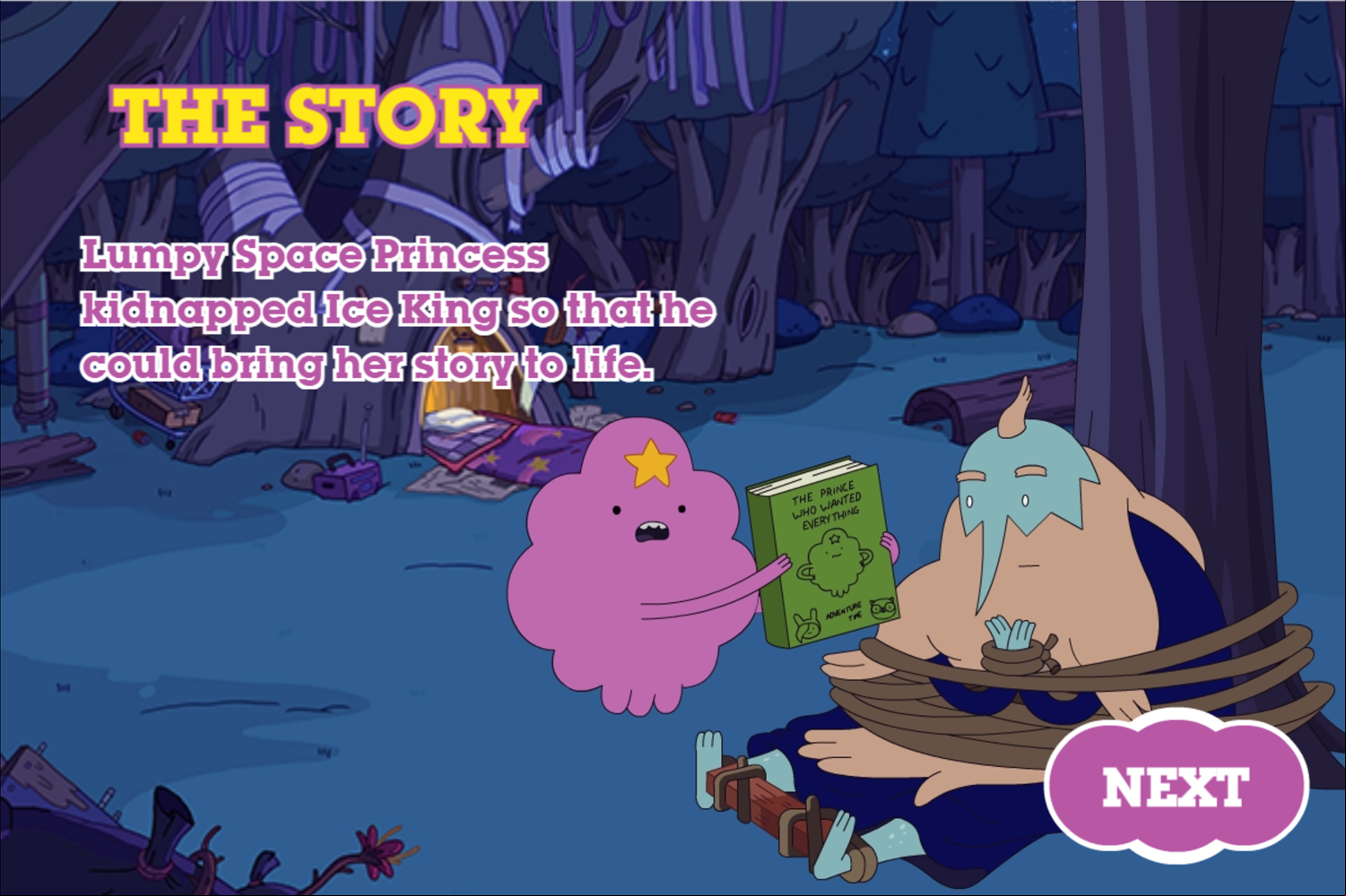 Adventure Time These Lumps Game Story Screenshot.