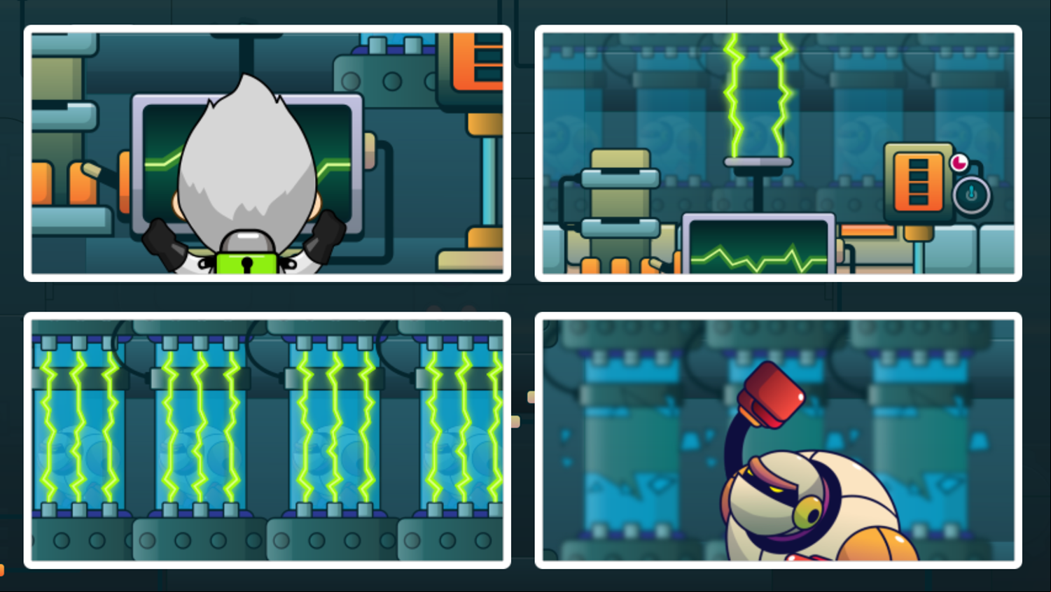 AI Gone Astray Game Intro Comic Screen Screenshot.