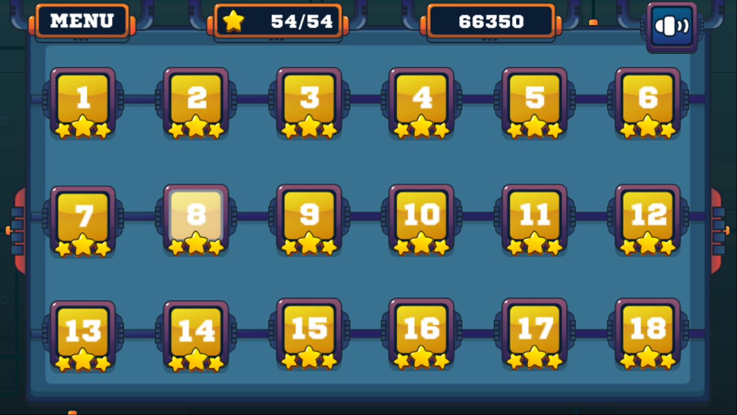 AI Gone Astray Game Level Select Screen Screenshot.