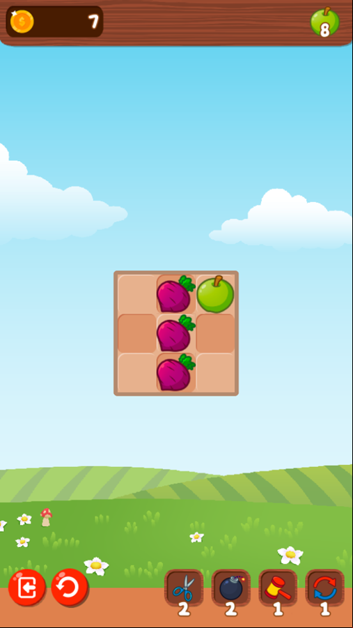 Alice's Harvest Game Play Screenshot.