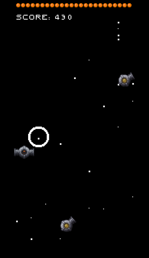 Alien Invasion Game Over Screenshot.