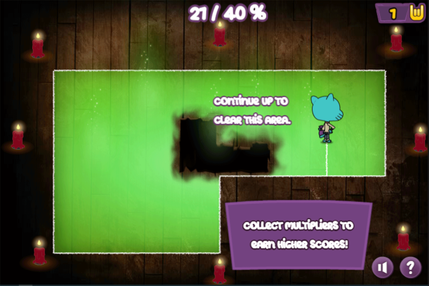 Amazing World of Gumball Class Spirits Game Extra Tips Screenshot.