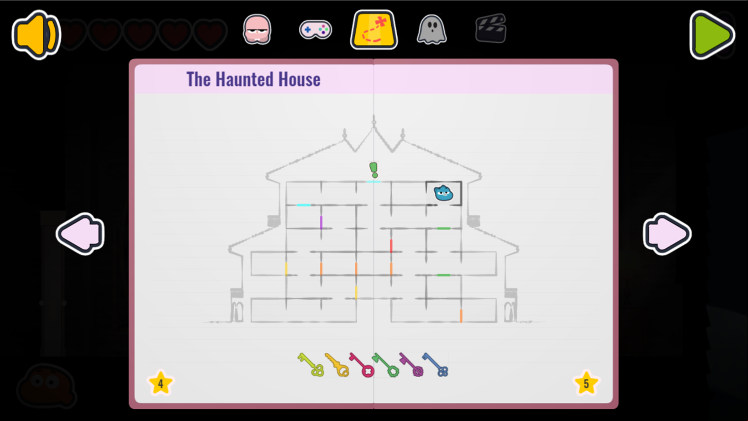 Amazing World of Gumball Ghost Blast Game Map Full Screenshot.