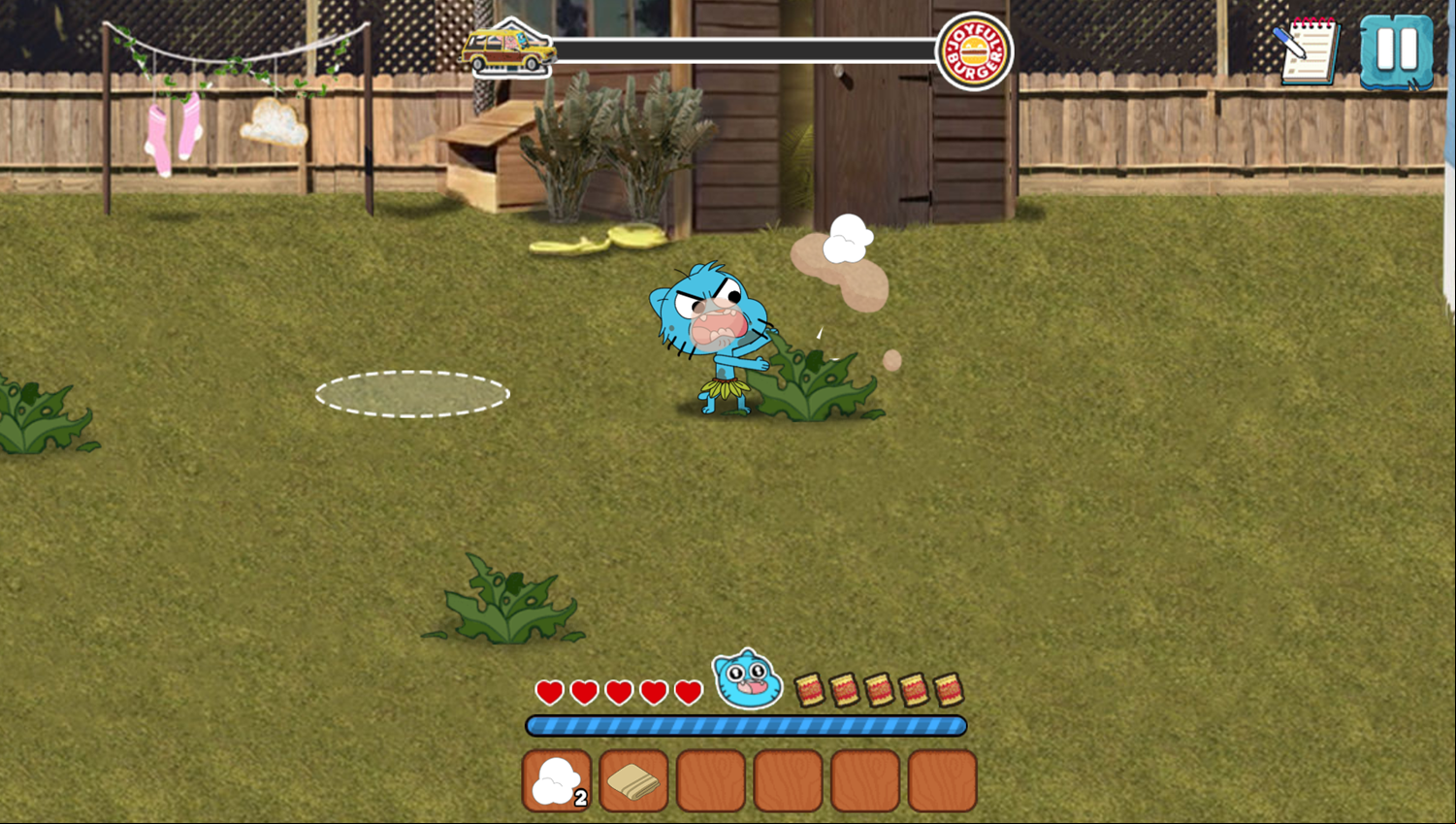Amazing World of Gumball Home Alone Survival Game Play Screenshot.