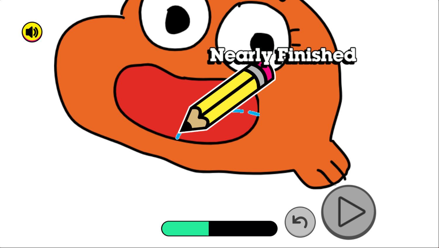 Amazing World of Gumball How to Draw Darwin Game Sketching Screenshot.