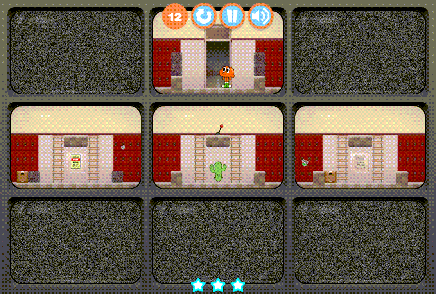 Amazing World of Gumball Tension in Detention Game With Glitches Screen Screenshot.