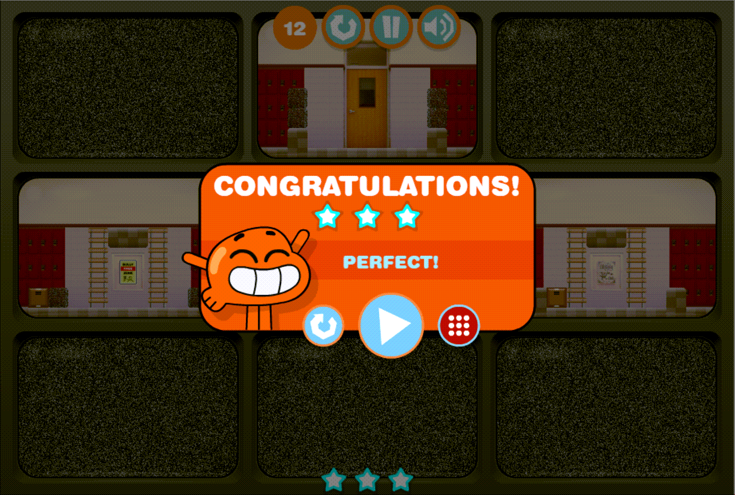 Amazing World of Gumball Tension in Detention Level Beat Screenshot.