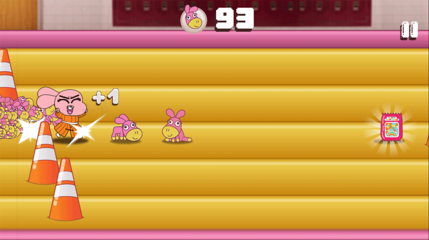 Amazing World of Gumball the Bungee Game Screenshot.