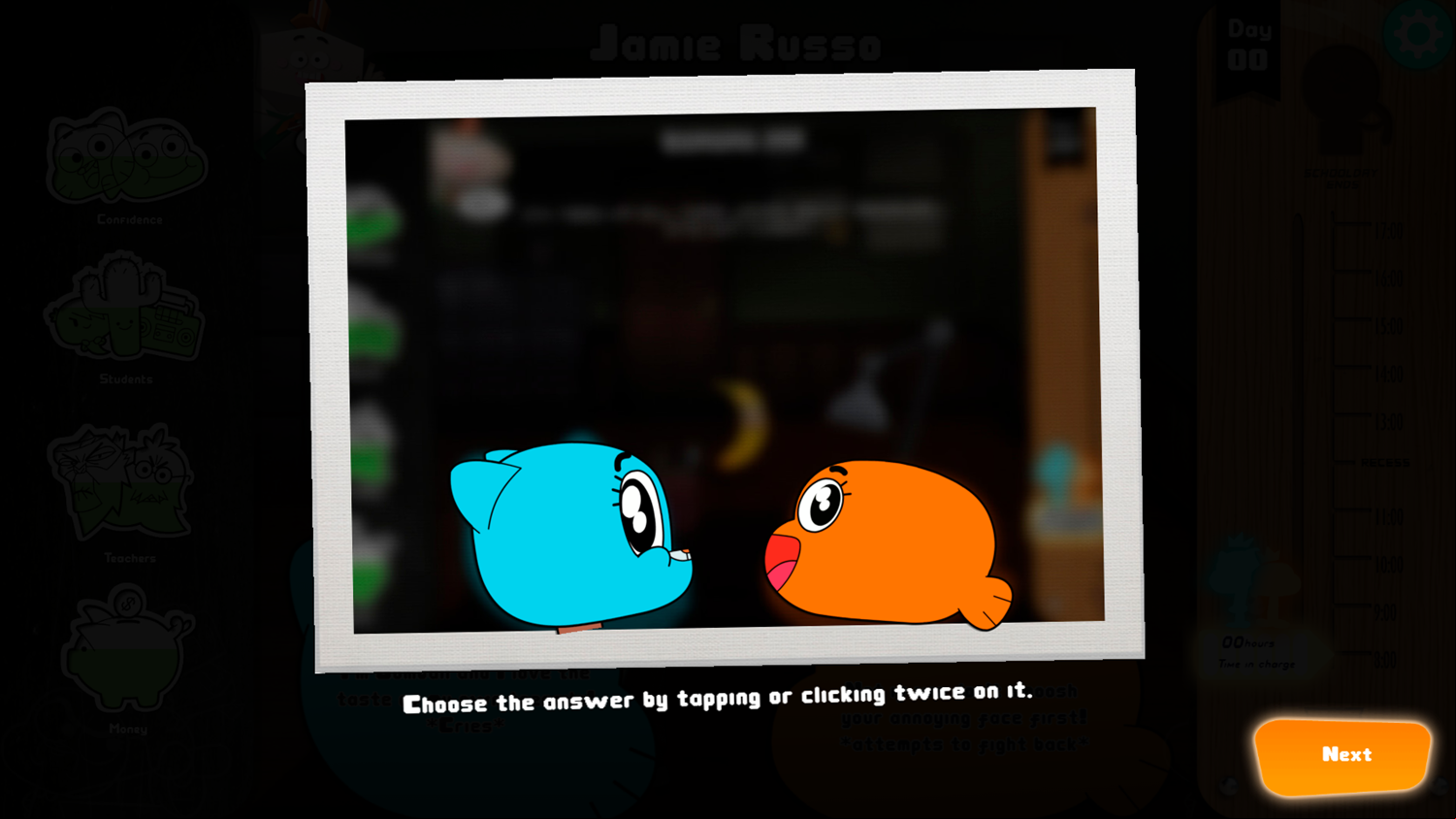 Amazing World of Gumball The Principals Game How To Play Screenshot.