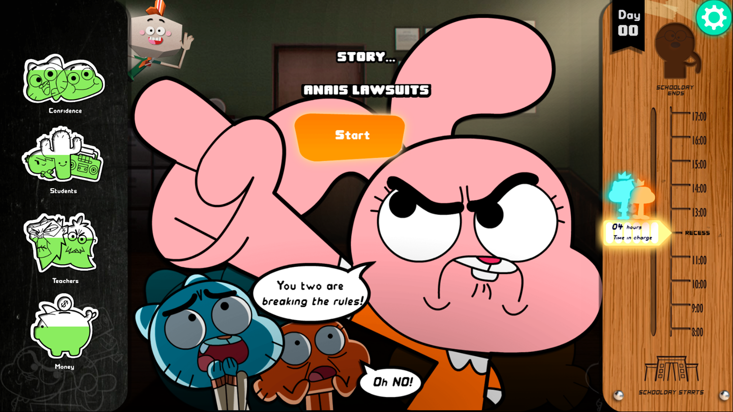 Amazing World of Gumball The Principals Game Story Screenshot.