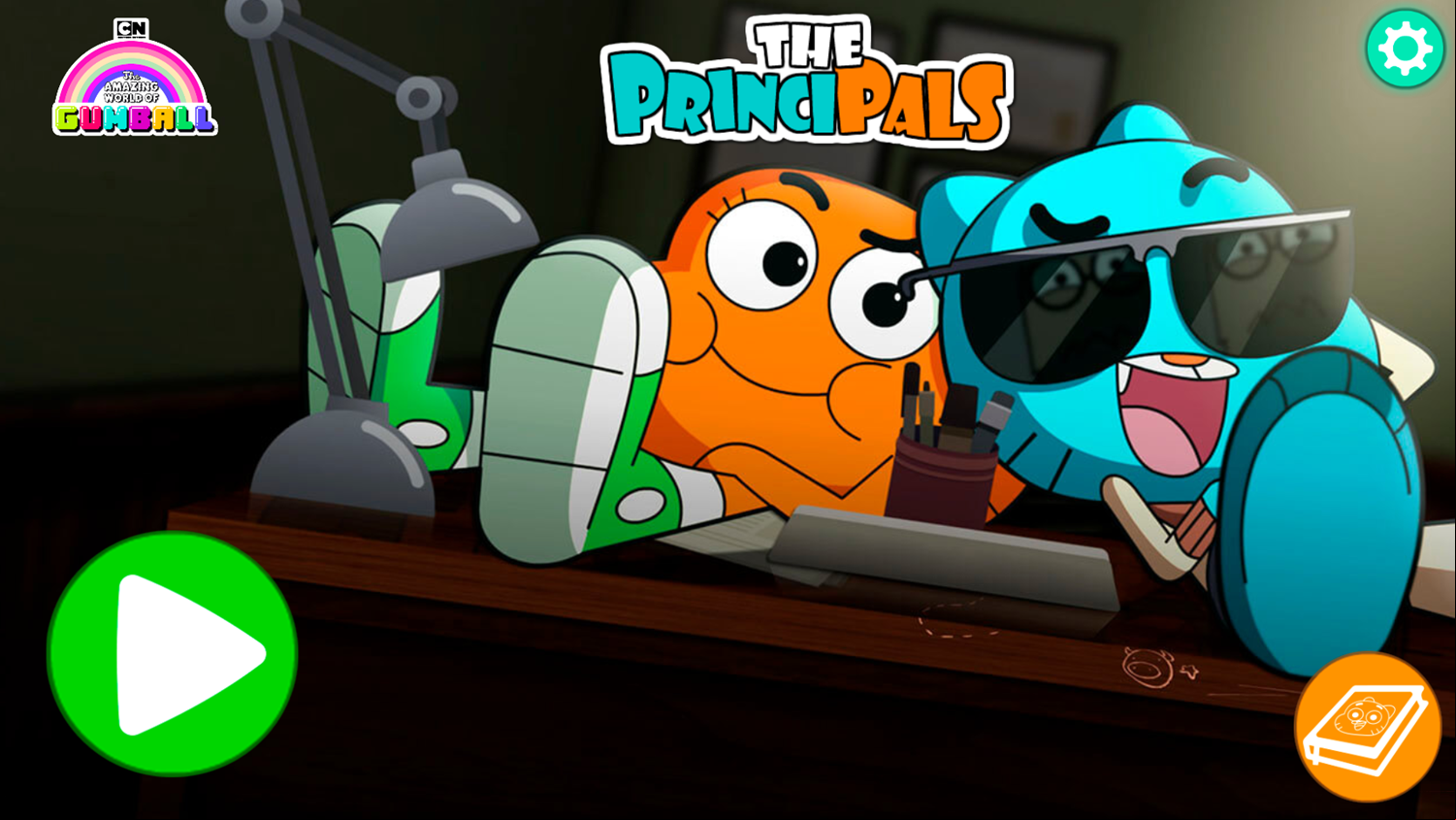 Amazing World of Gumball The Principals Game Welcome Screen Screenshot.