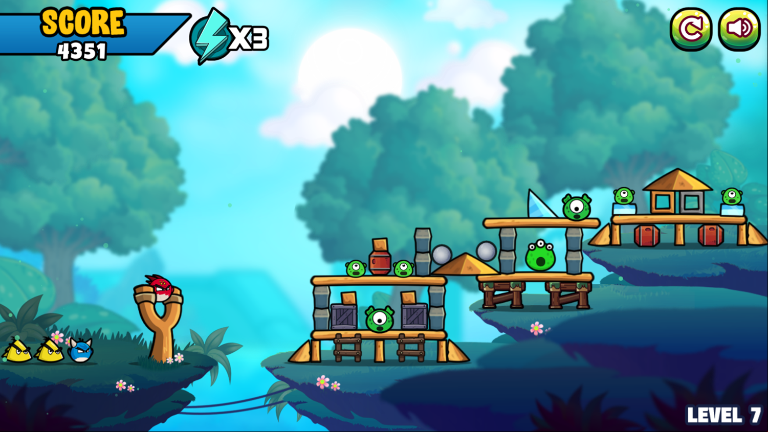 Angry Heroes Game Next Level Screenshot.