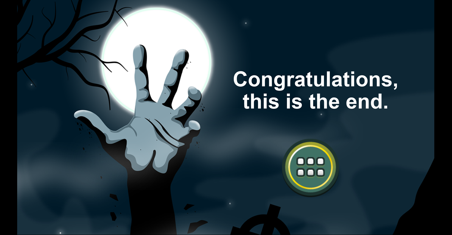Angry Zombies Game Beat Screenshot.