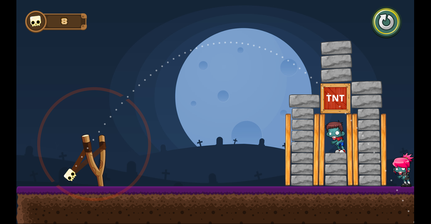 Angry Zombies Game Screenshot.