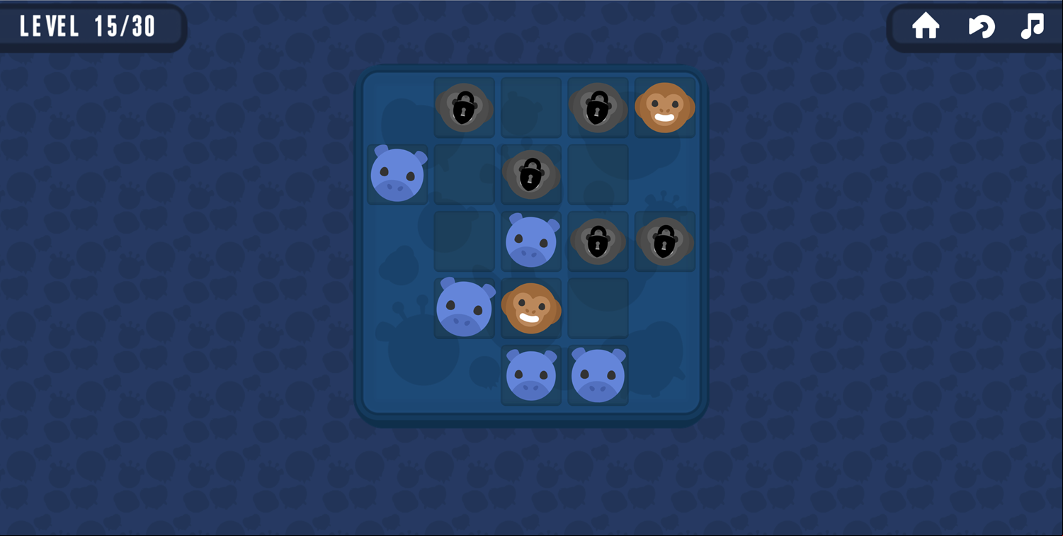 Animal Cells Game Locked Monkey Screenshot.