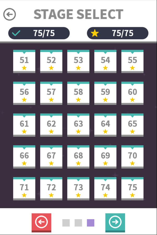 Animalines Game Level Select Screen Screenshot.