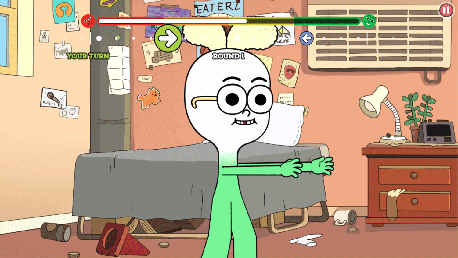Apple & Onion Beats Battle Game Screenshot.