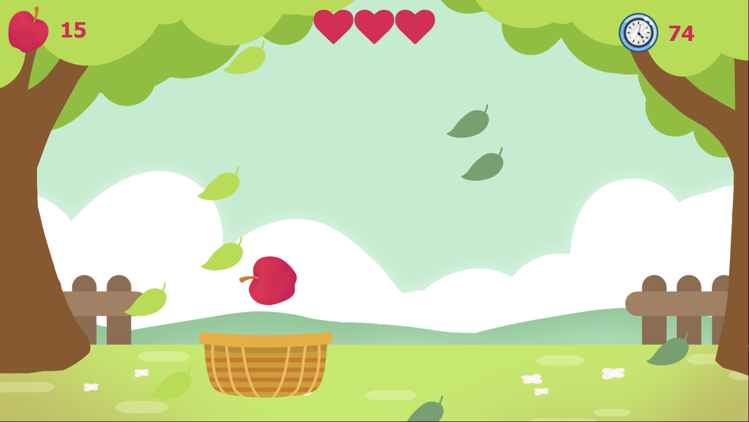 Apples Game Play Screenshot.