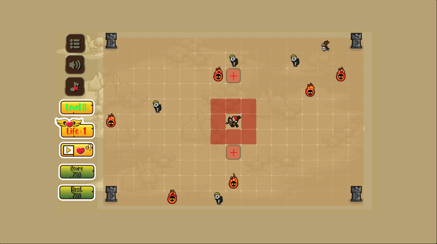 Archer Battle Game Level Progress Screenshot.