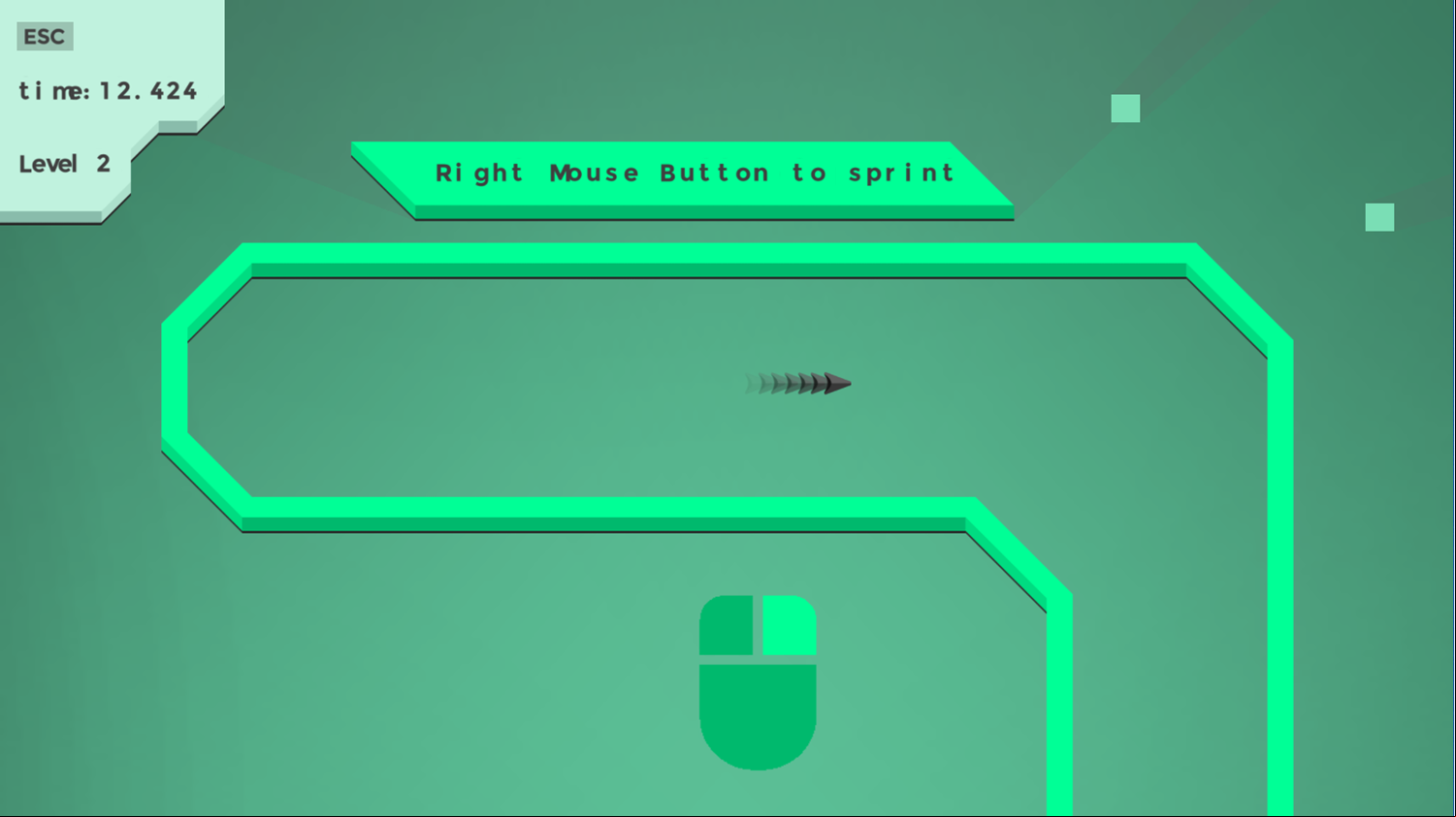 Arrow Dash Game Level Play Screenshot.