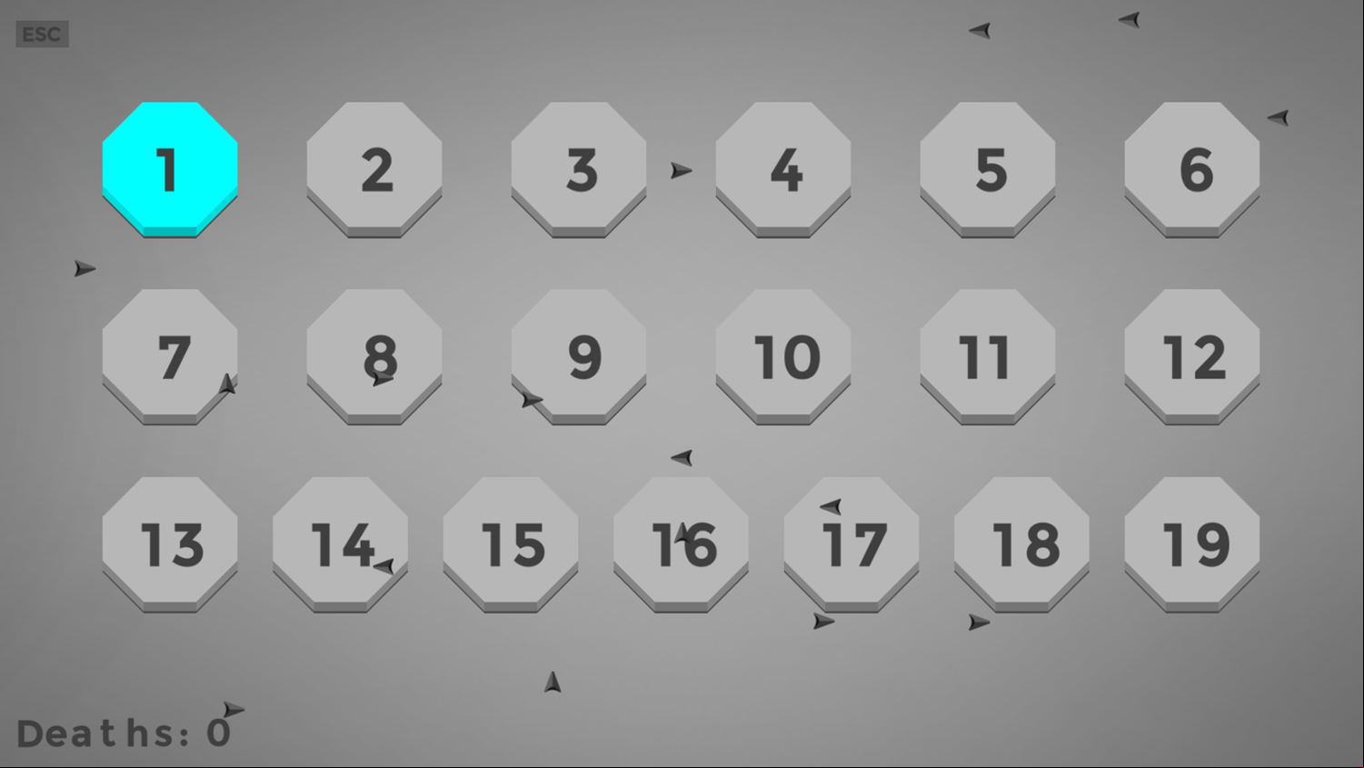 Arrow Dash Game Level Select Screenshot.
