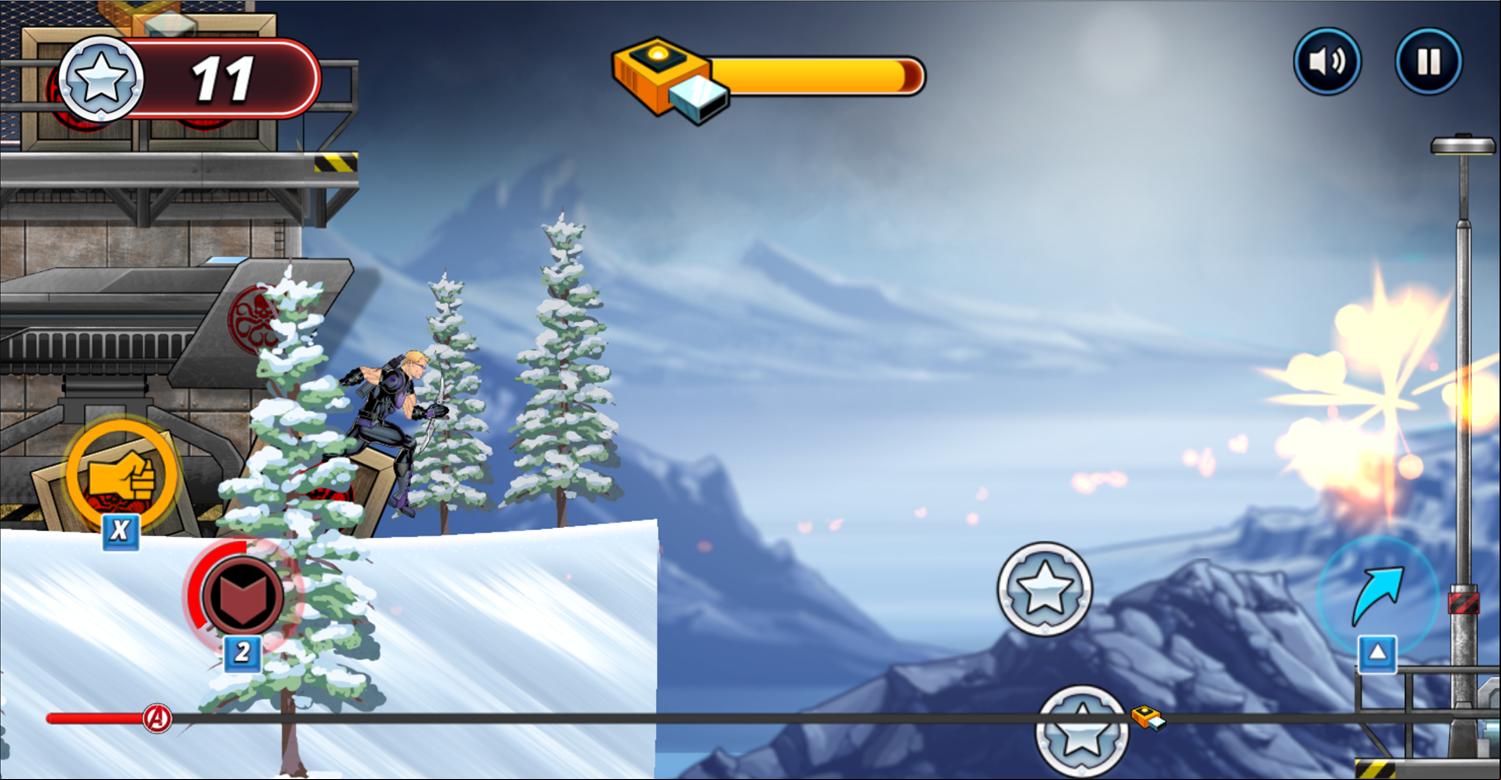 Marvel Avengers Hydra Dash Game Screenshot.