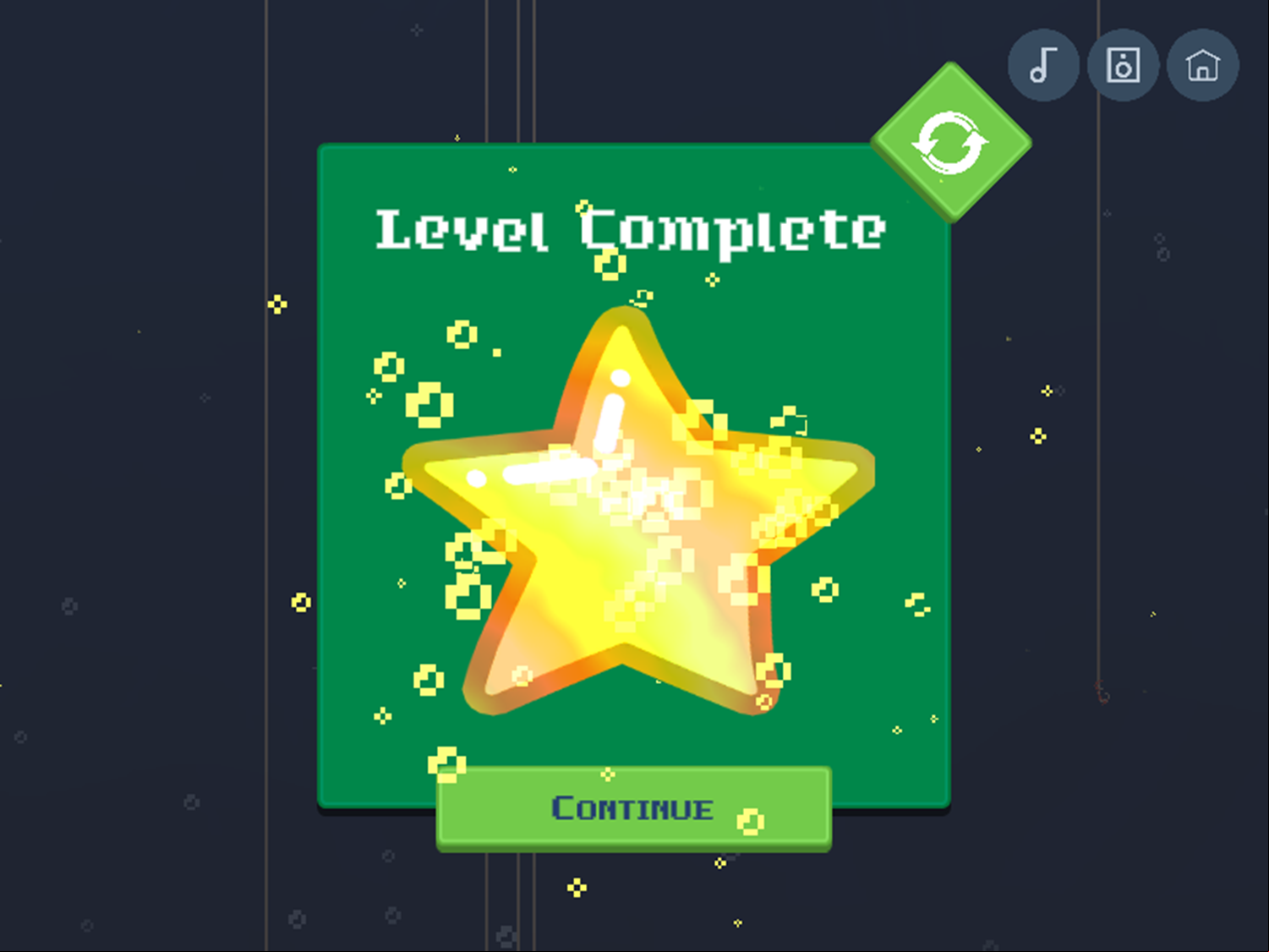 Bait Snatcher Game Level Complete Screen Screenshot.