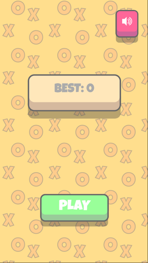 Ball Merge 2048 Game Welcome Screen Screenshot.
