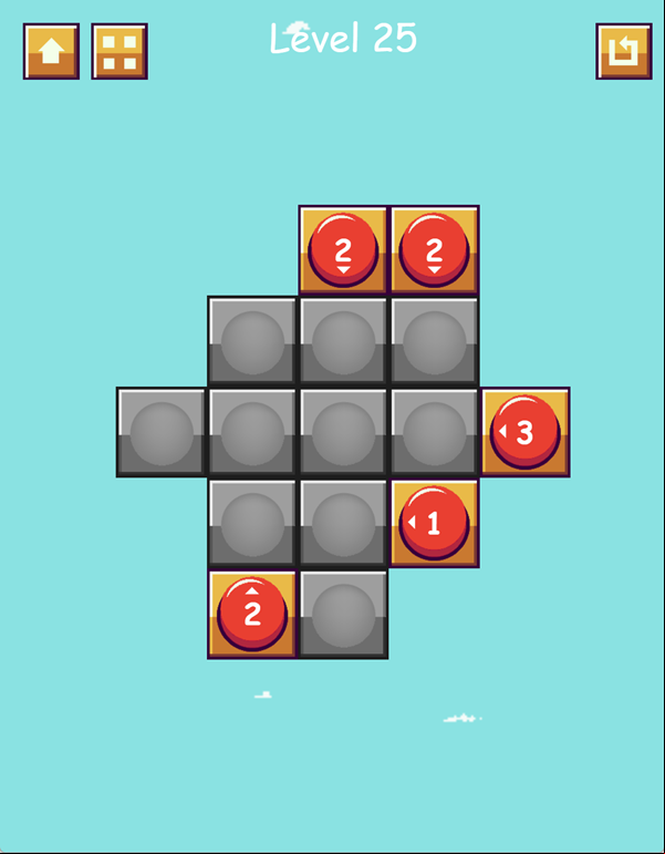 Ball Toss Puzzle Game Screenshot.
