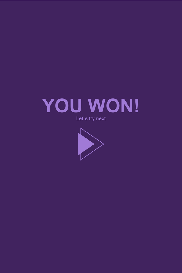 Ballio Game Level Beat Screen Screenshot.