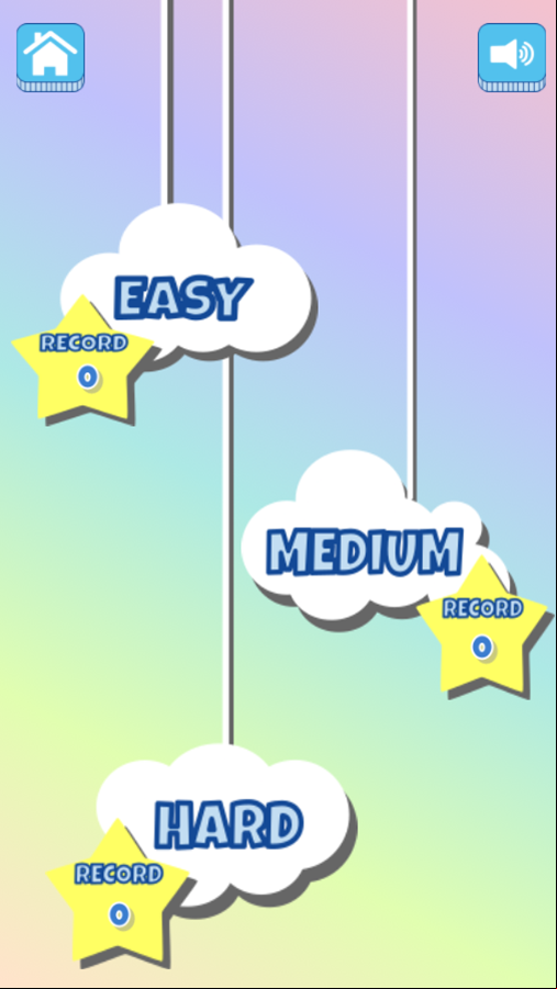 Balloon Pop Game Survive Menu Screenshot.