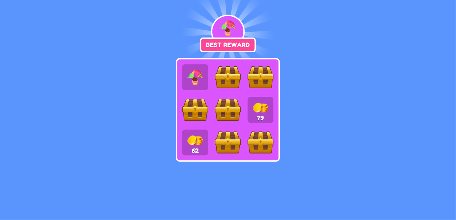 Balloon Slicer Game Bonus Round Complete Screenshot.