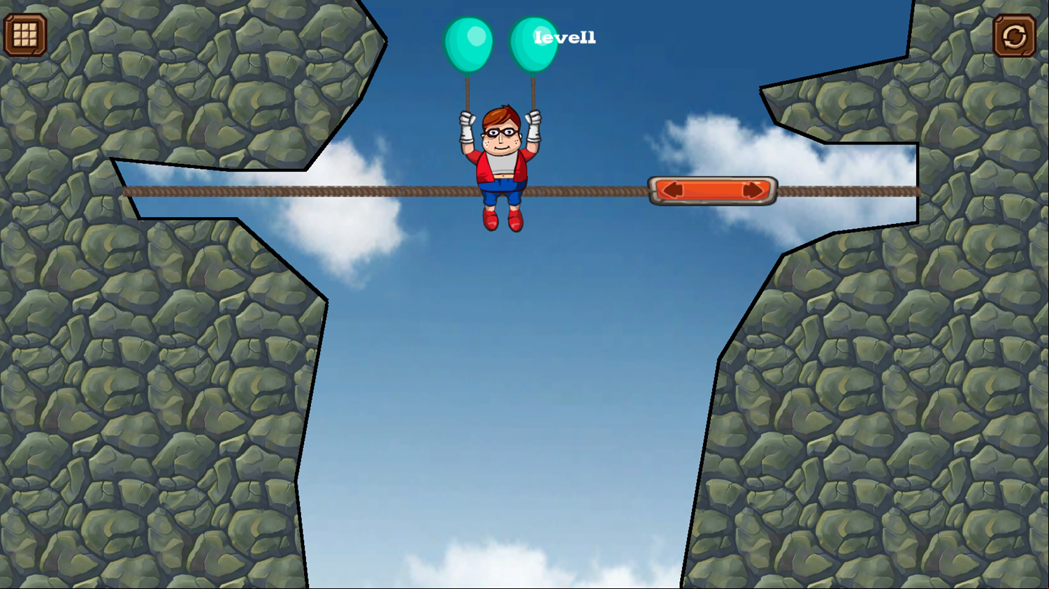 Balloon Up Game Level Play Screenshot.