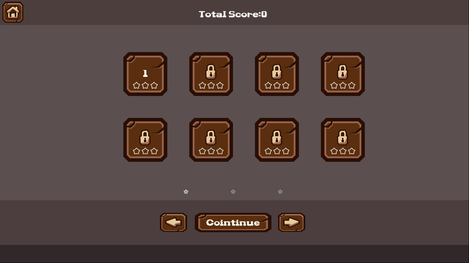 Balloon Up Game Level Select Screenshot.