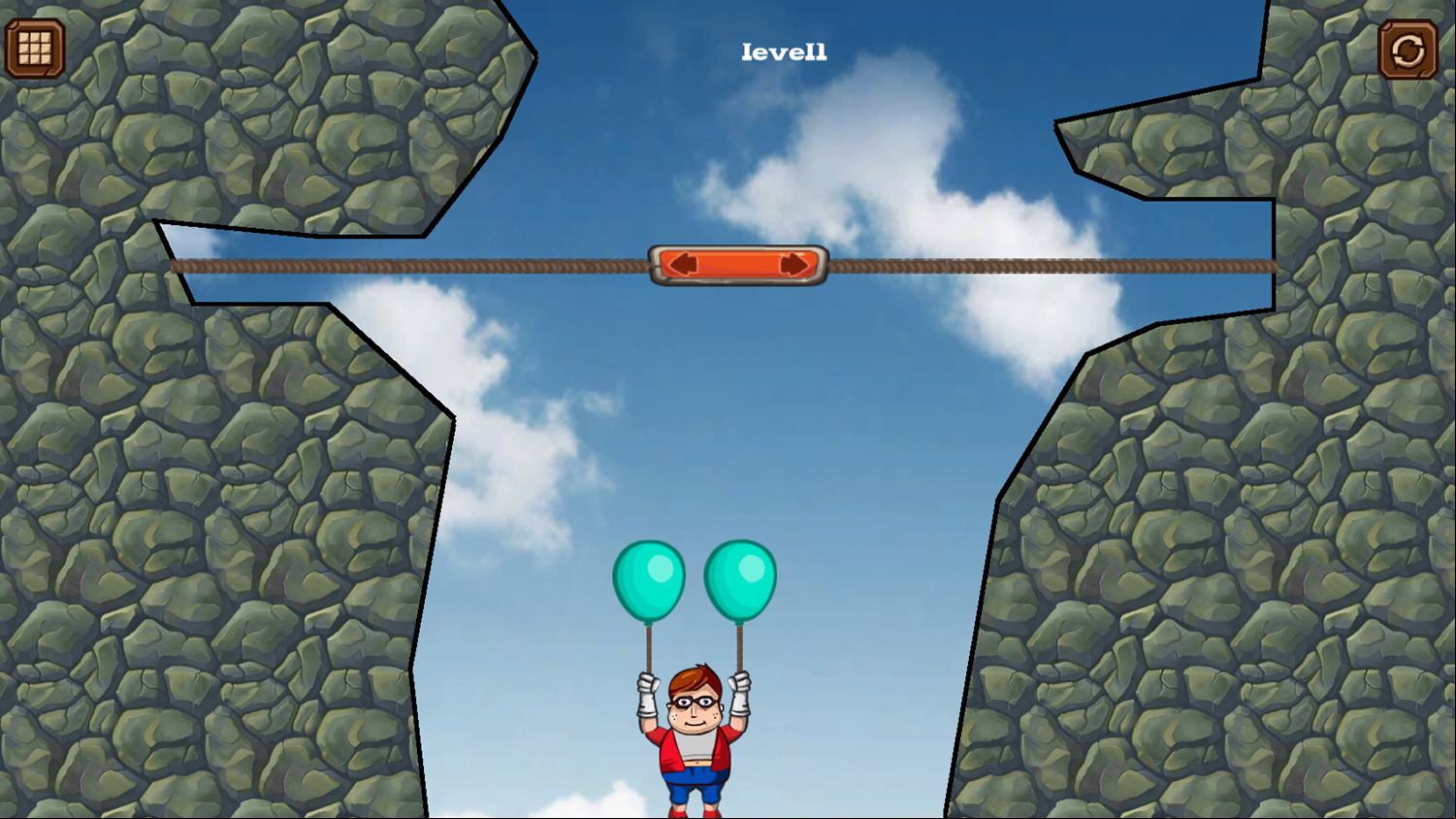 Balloon Up Game Level Start Screenshot.