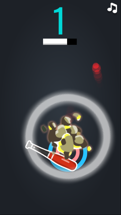 Baseball Hit Game Bomb Exploding Screenshot.