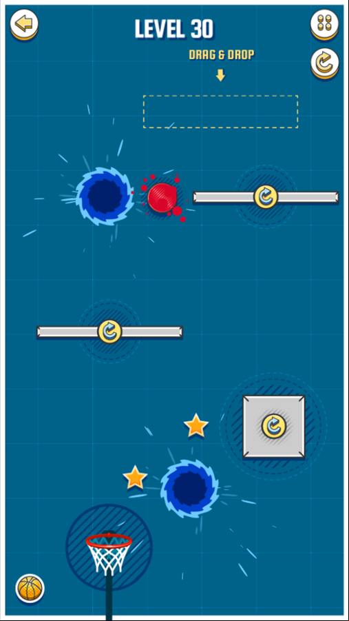 Basket Ball Game Final Level Screenshot.