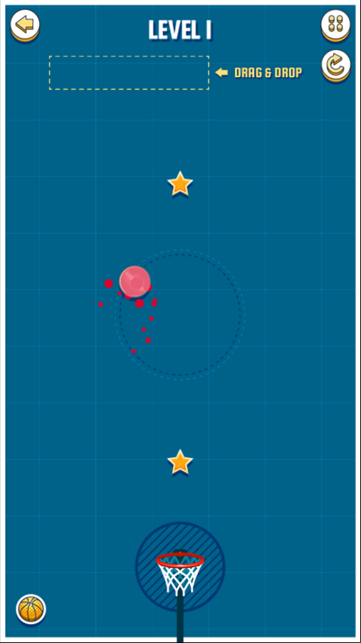 Basket Ball Game Gameplay Screenshot.