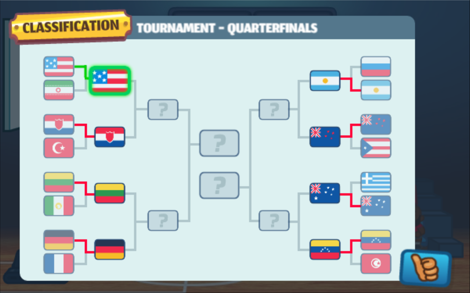Basket Champs Tournament Screenshot.