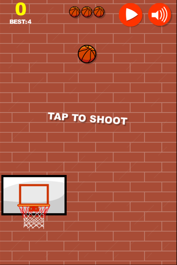 Basket Fall Game Screenshot.