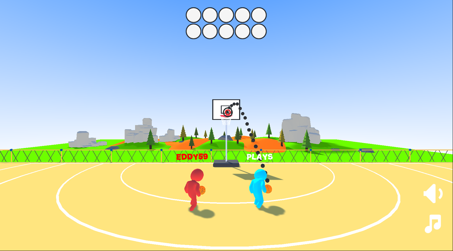 Basket Shoot Game Aim Shot Screenshot.